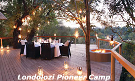 Deck, Londolozi Pioneer Camp, Londolozi Private Game Reserve, South Africa