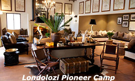Lounge Londolozi Pioneer Camp, Londolozi Private Game Reserve