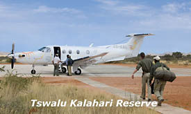 Landing Strip at Tswalu Kalahari Reserve, Kalahari Desert, South Africa