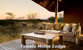 Private Deck at Motse Lodge, Tswalu Kalahari Reserve, Kalahari Desert, South Africa