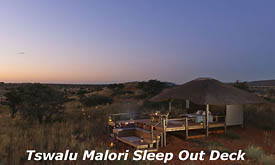 Tswalu Kalahari Reserve, the Malori Sleep Out Deck